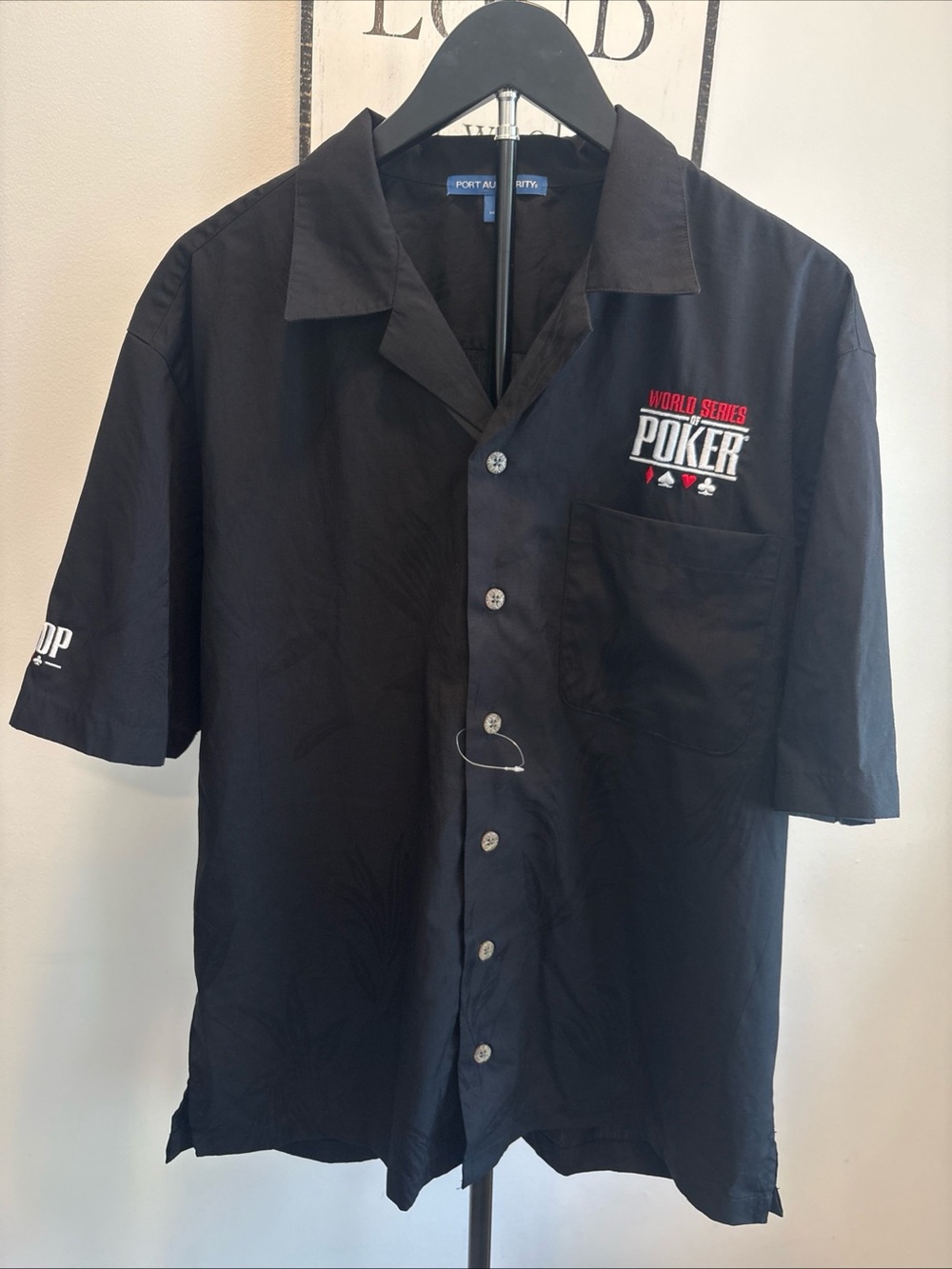 World Series Of Poker Tournament Button Up Shirt Men’s Large New Without Tags